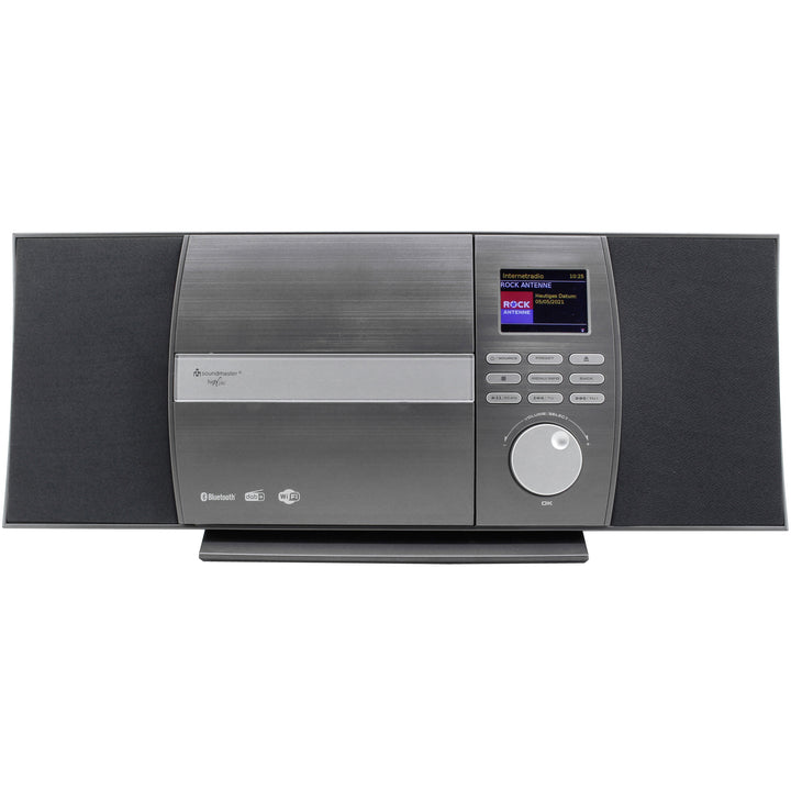 Musik-anläggning Radio Internet/DAB+/FM CD Bluetooth Grå/Svart/Silver