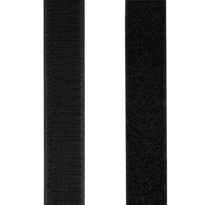 Kardborreband dubbelsidig 25mm 5 meter Svart