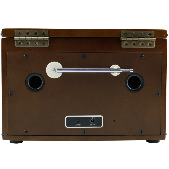 Musik-anläggning CD Radio Bluetooth Retro-design NR961 Trä