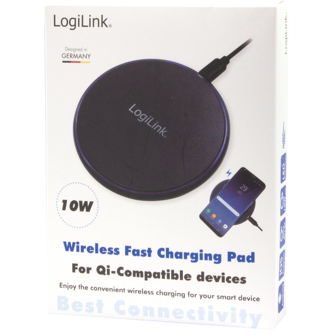 Trådlös laddare Qi 10W Fast charge