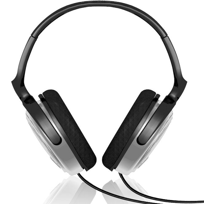 Hörlurar Over-Ear TV/Stereo Lång kabel volymkontroll SHP2500/12 Grå/Svart