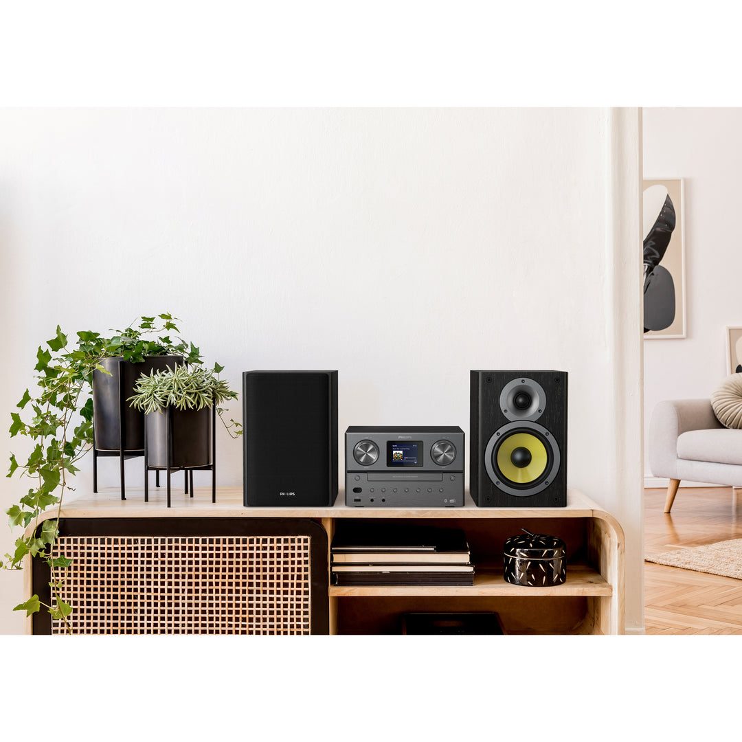 Musik-anläggning CD/Radio/Bluetooth/USB 100W TAM8905/12 Svart