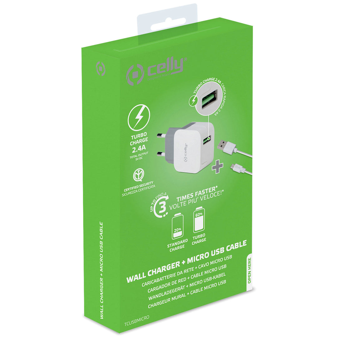 USB-laddare MicroUSB 2,4A