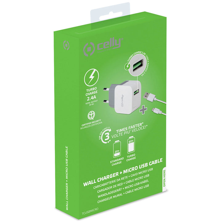 USB-laddare MicroUSB 2,4A