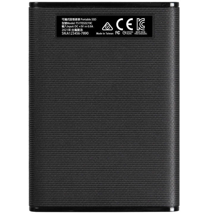 Portabel SSD ESD270C USB-C 1TB (R520/W460) Svart