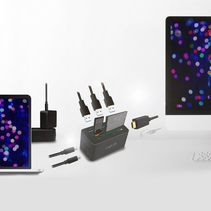 PC-/Mac-minidocka HDMI, USB-C, USB