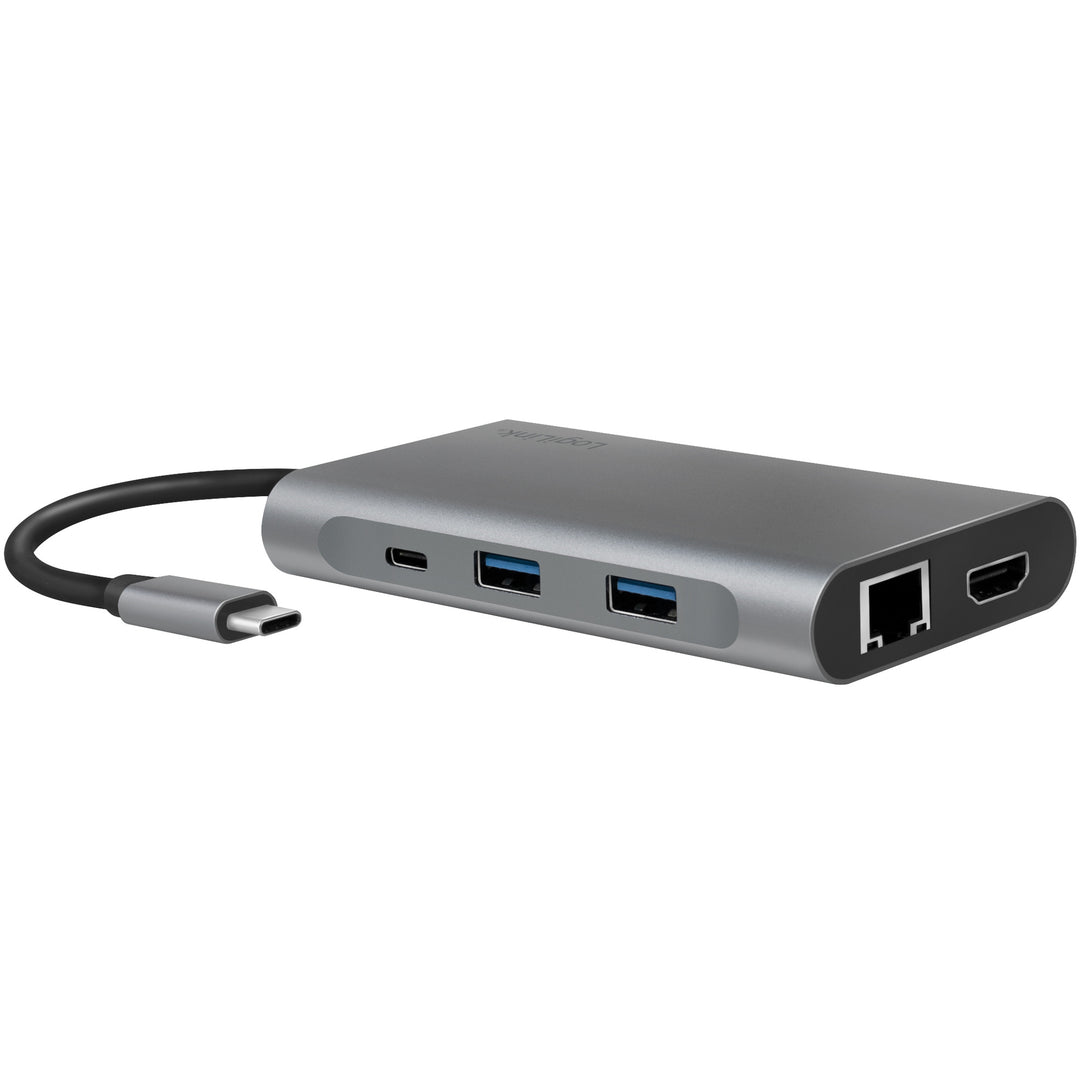 USB-C-docka 8-i-1 HDMI/DP/RJ45/USB/USB-C 100W