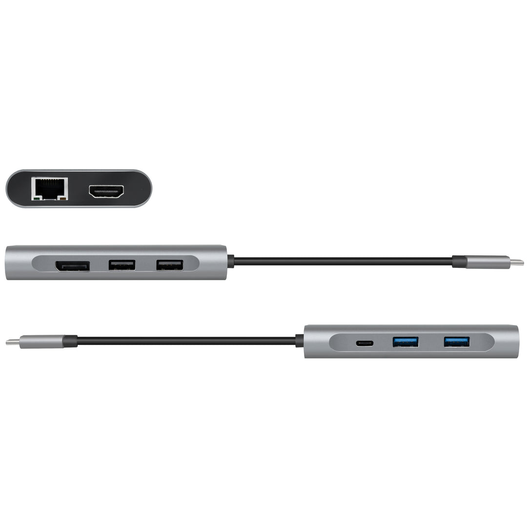USB-C-docka 8-i-1 HDMI/DP/RJ45/USB/USB-C 100W
