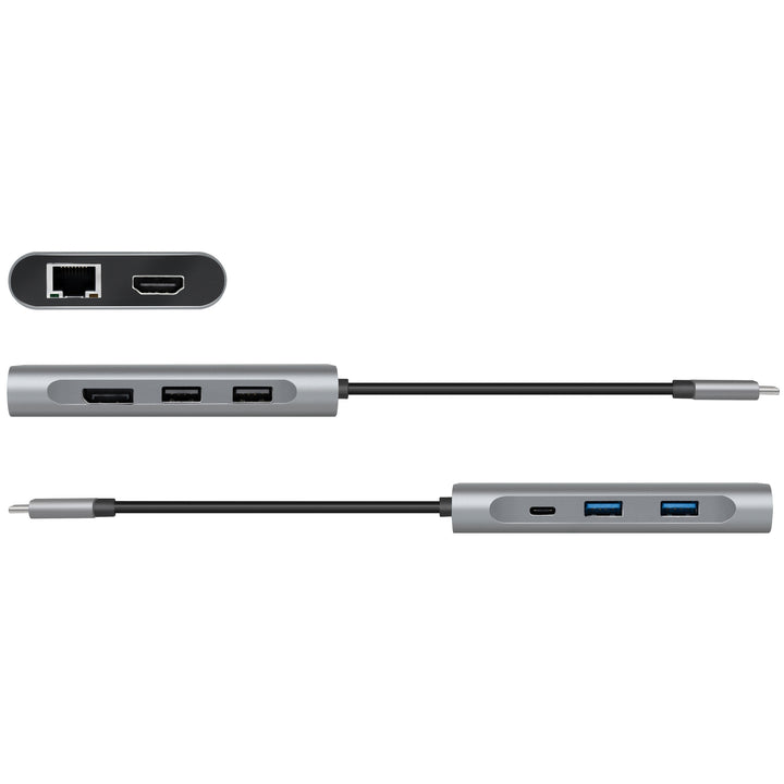 USB-C-docka 8-i-1 HDMI/DP/RJ45/USB/USB-C 100W