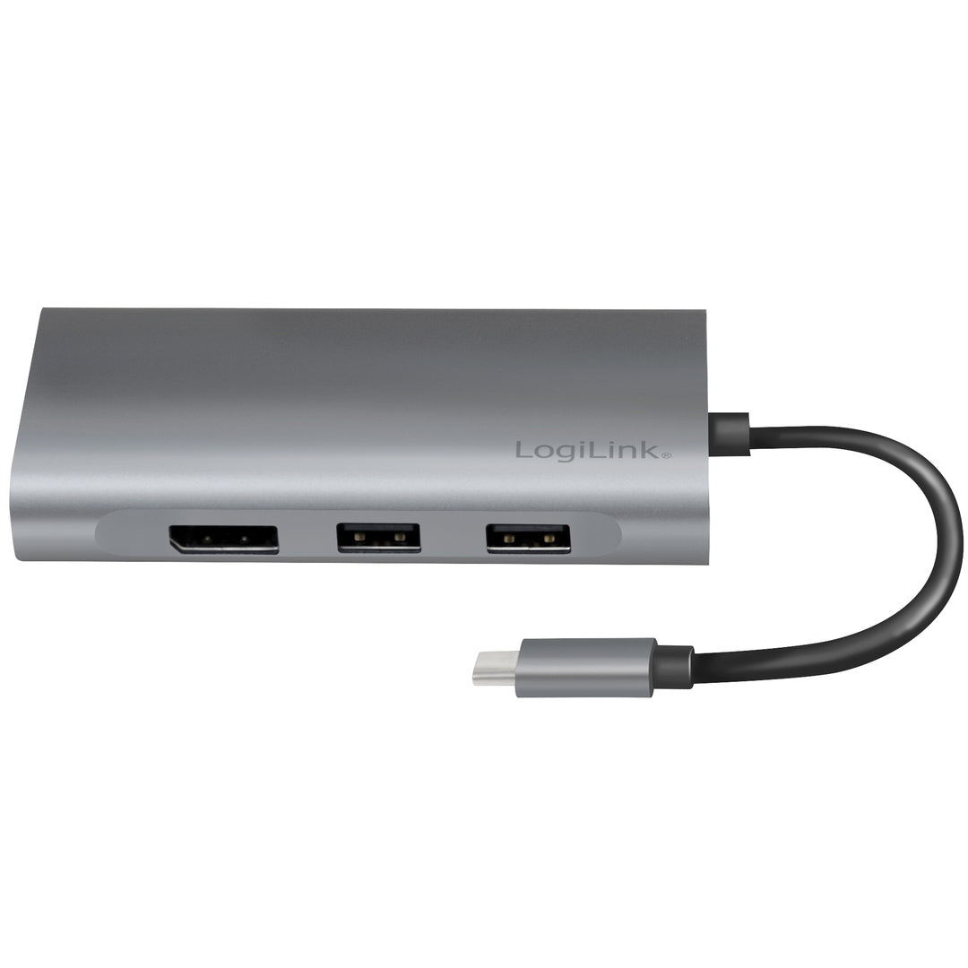USB-C-docka 8-i-1 HDMI/DP/RJ45/USB/USB-C 100W