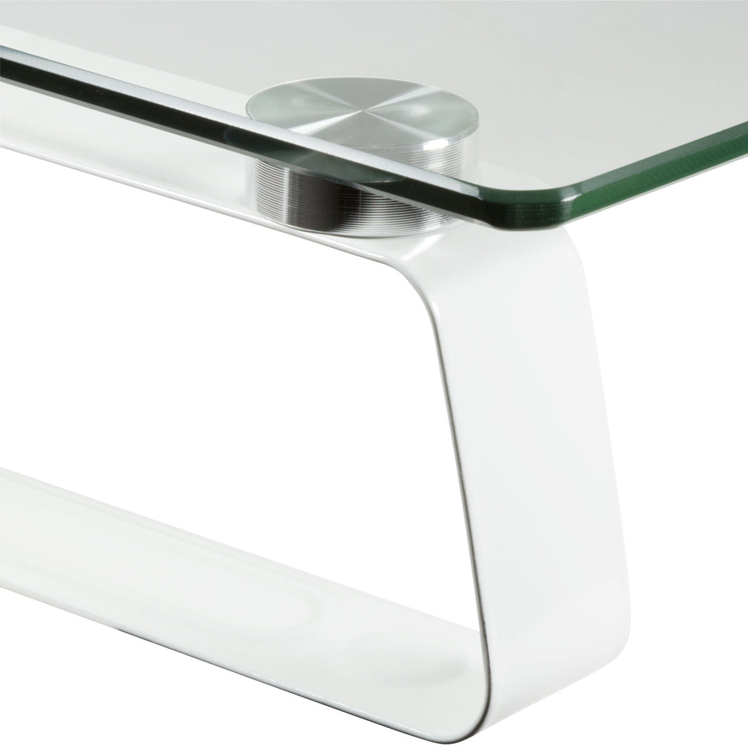Monitorställ i glas/metall